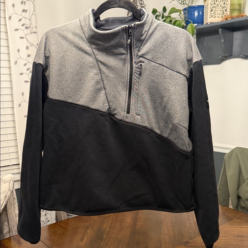Columbia Black and Gray Women's Cowl Neck Sweater